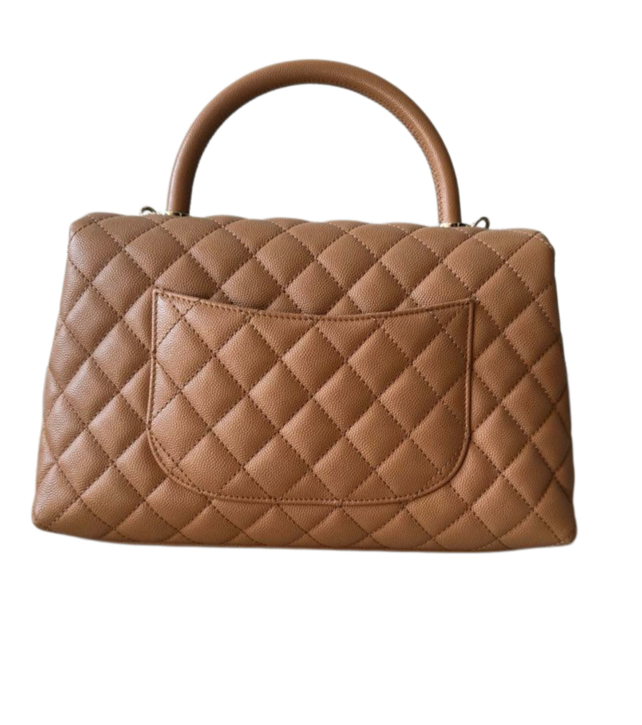 Chanel Coco Handle Bag Medium — Caramel / Gold Hardware