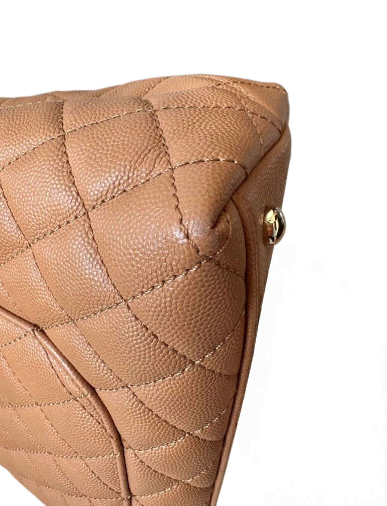 Chanel Coco Handle Bag Medium — Caramel / Gold Hardware