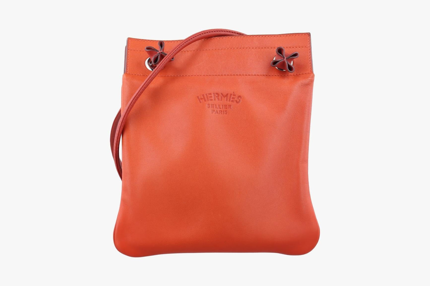 Hermès Vintage Mini Crossbody Bag — Rouge / Silver Hardware