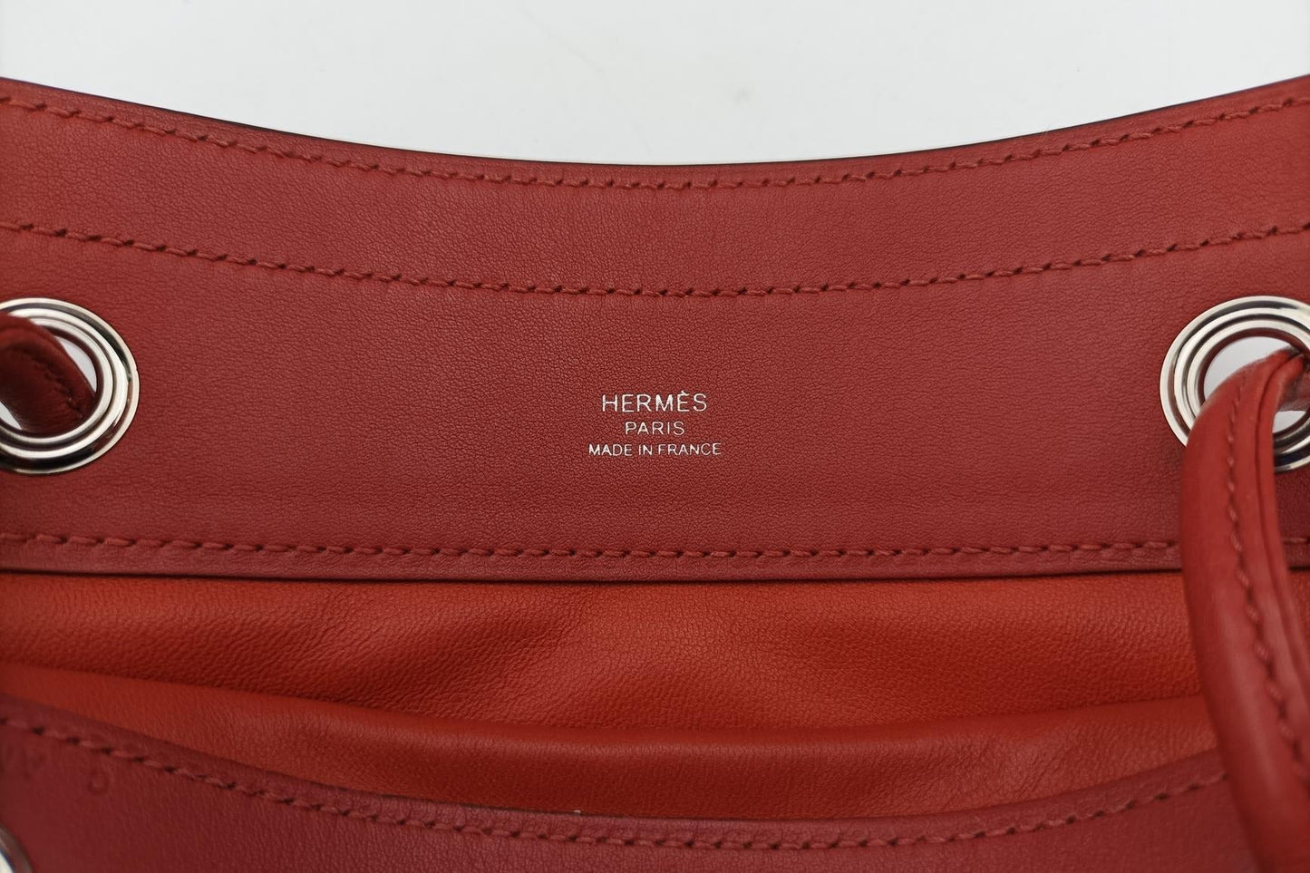 Hermès Vintage Mini Crossbody Bag — Rouge / Silver Hardware