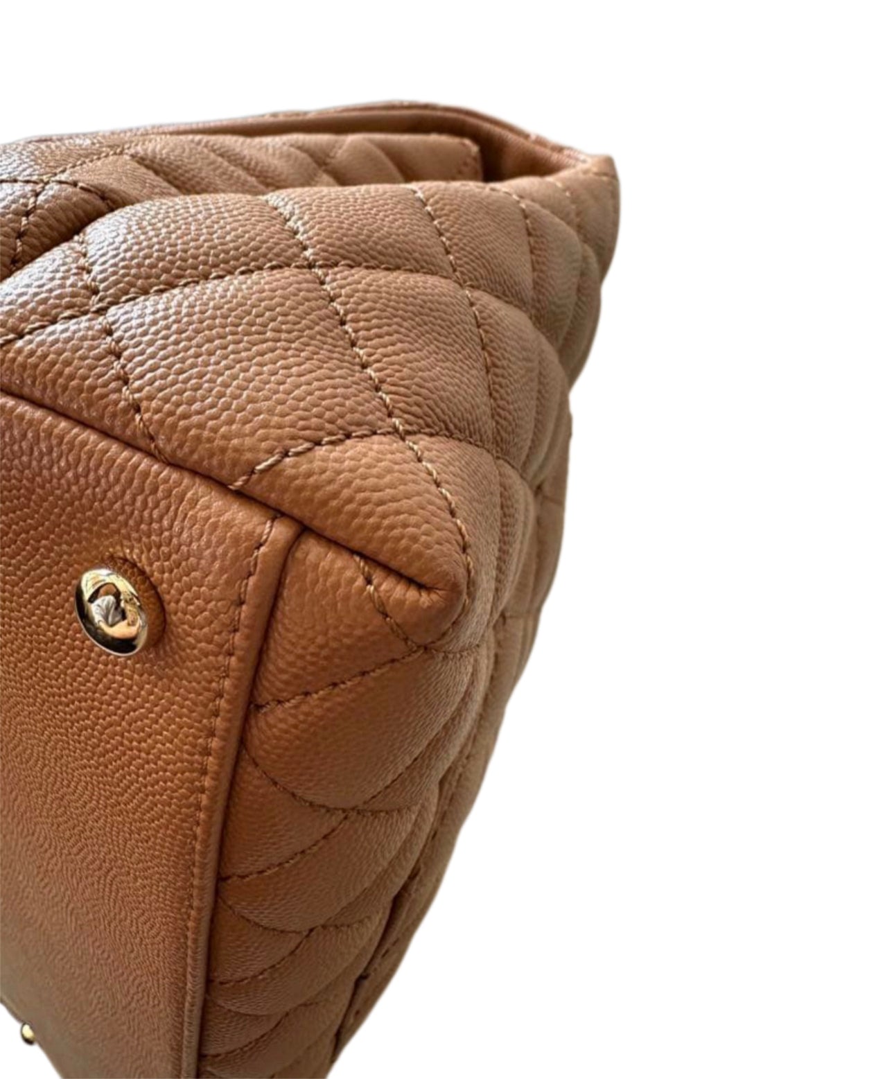 Chanel Coco Handle Bag Medium — Caramel / Gold Hardware