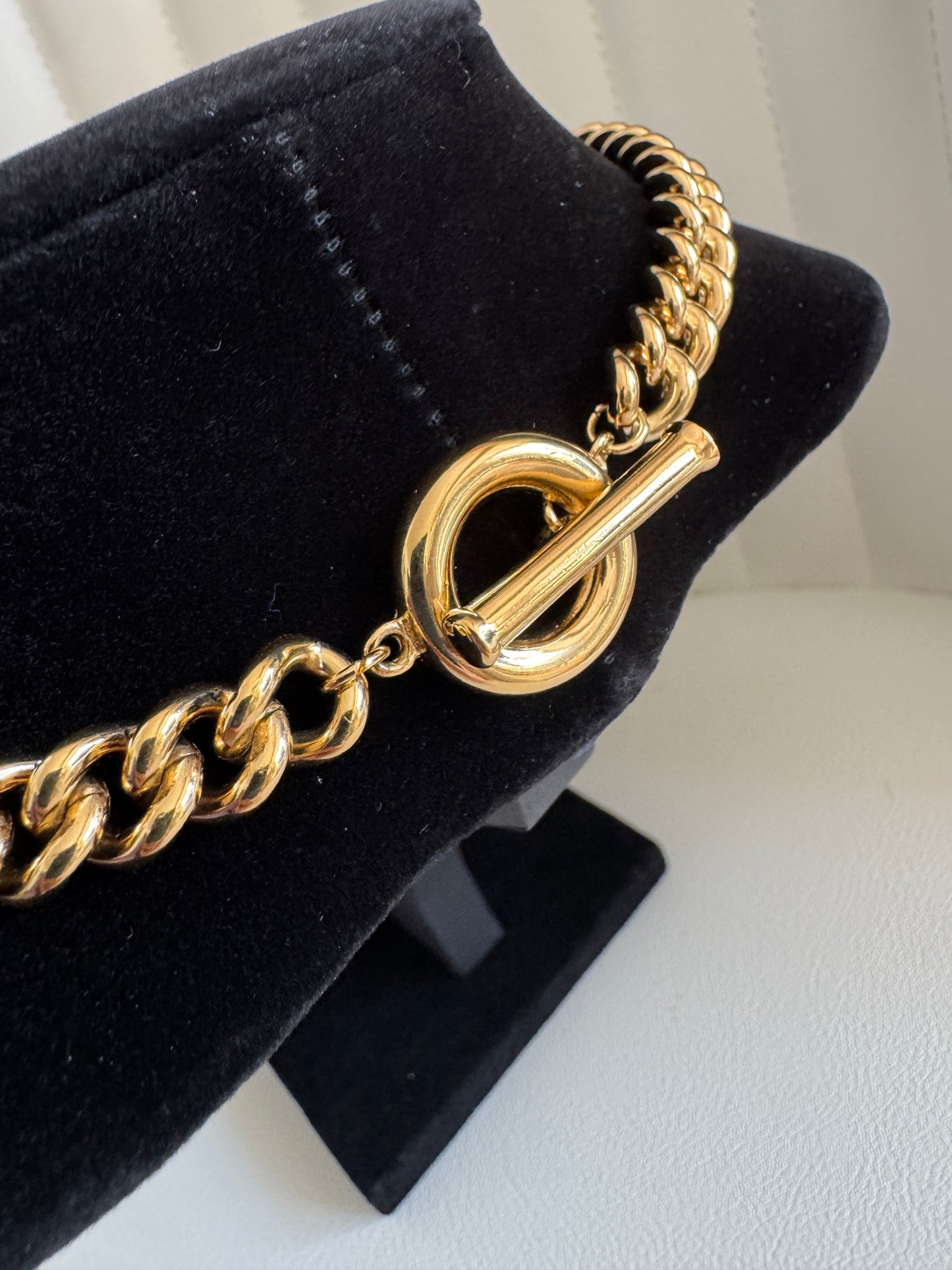 Givenchy Vintage Gold Pearl Choker Necklace