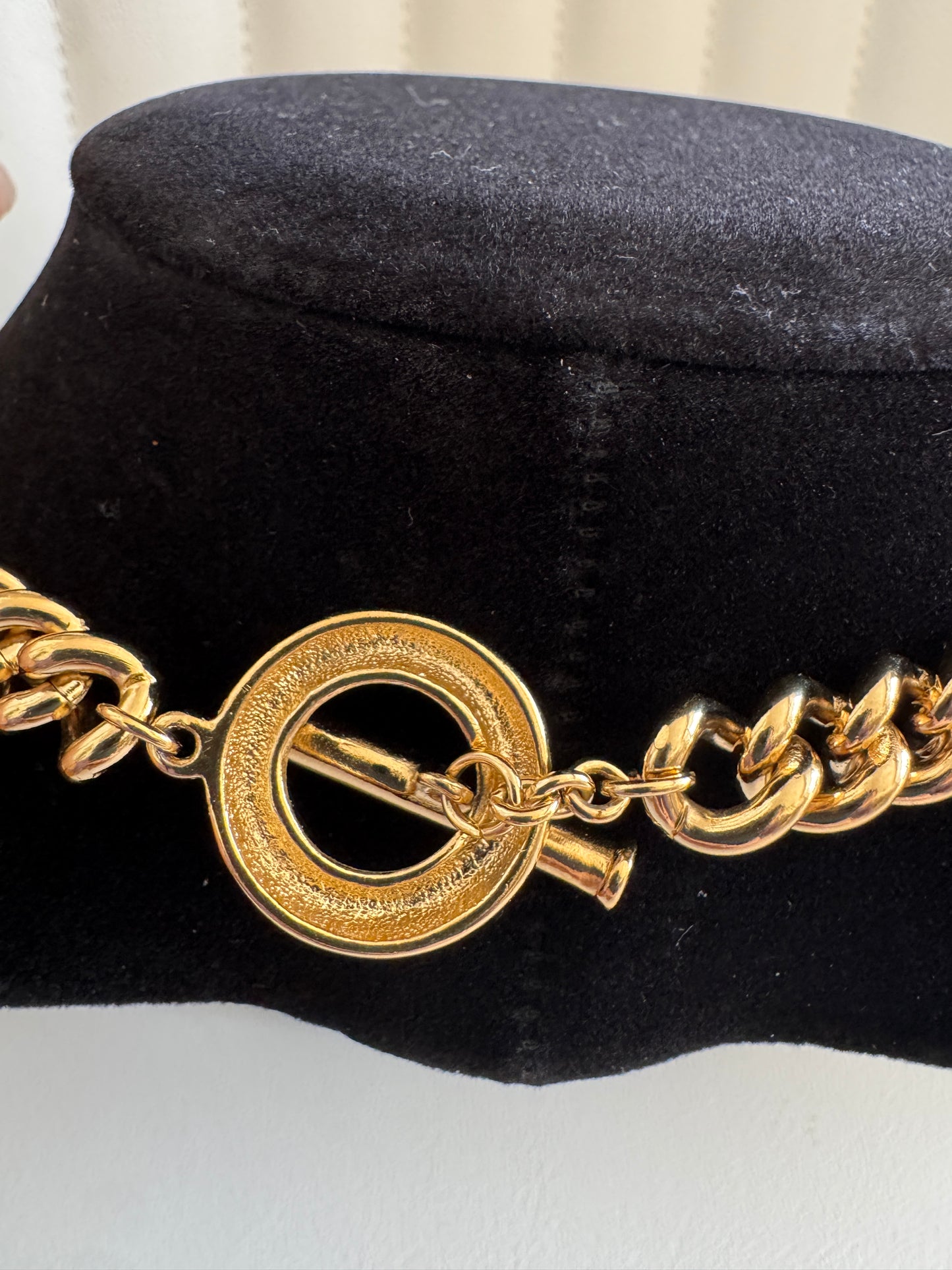 Givenchy Vintage Gold Pearl Choker Necklace