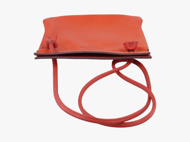 Hermès Vintage Mini Crossbody Bag — Rouge / Silver Hardware