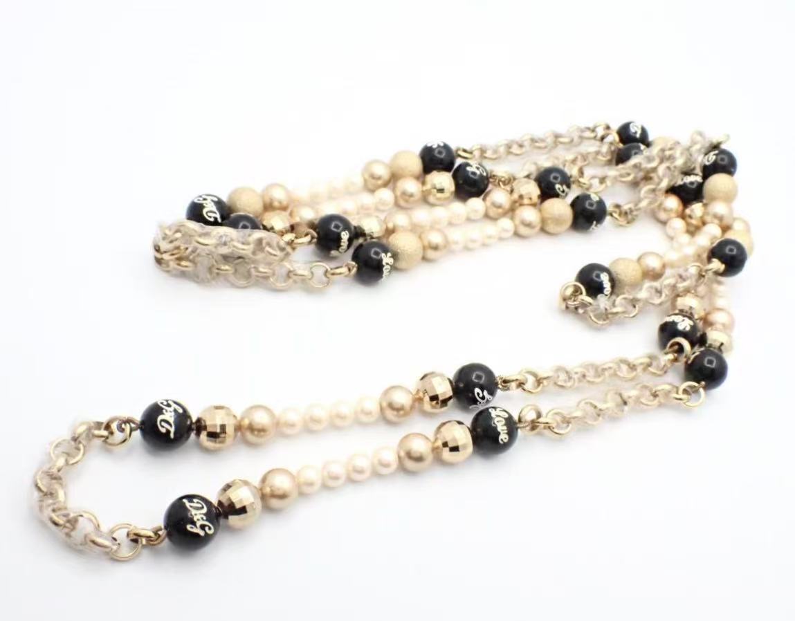 Vintage D&G "Sex & Love" Bead Necklace with Original Box